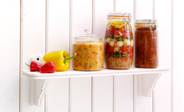 Preserved summer vegetables