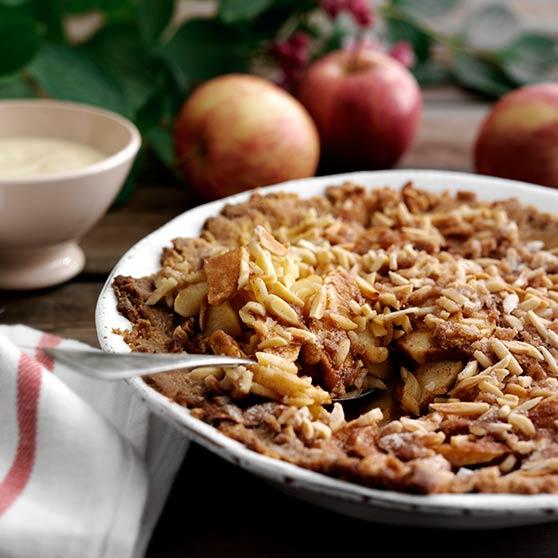 Crispy apple pie